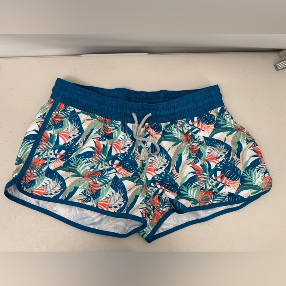 SURF CUZ Women's Board Shorts Swim Shorts Quick Dry Drawstring floral Size 10/XL